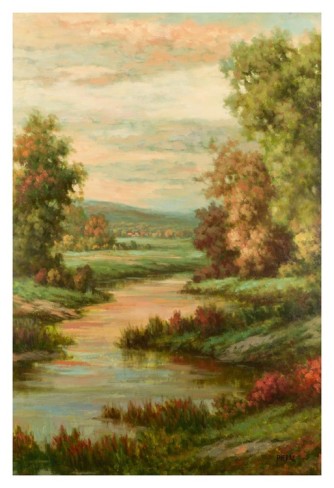 Lac d Avignon - Pierre-Auguste Renoir painting on canvas